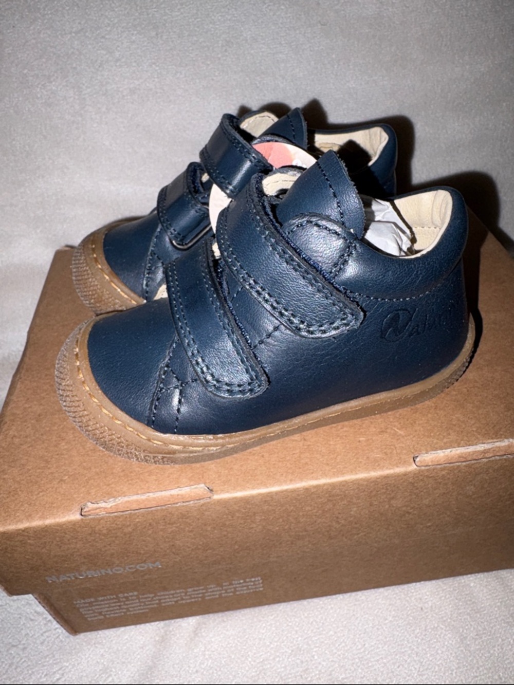 NWT NATURINO COCOON VL Leather first step shoes in Navy - Picture 12 of 15